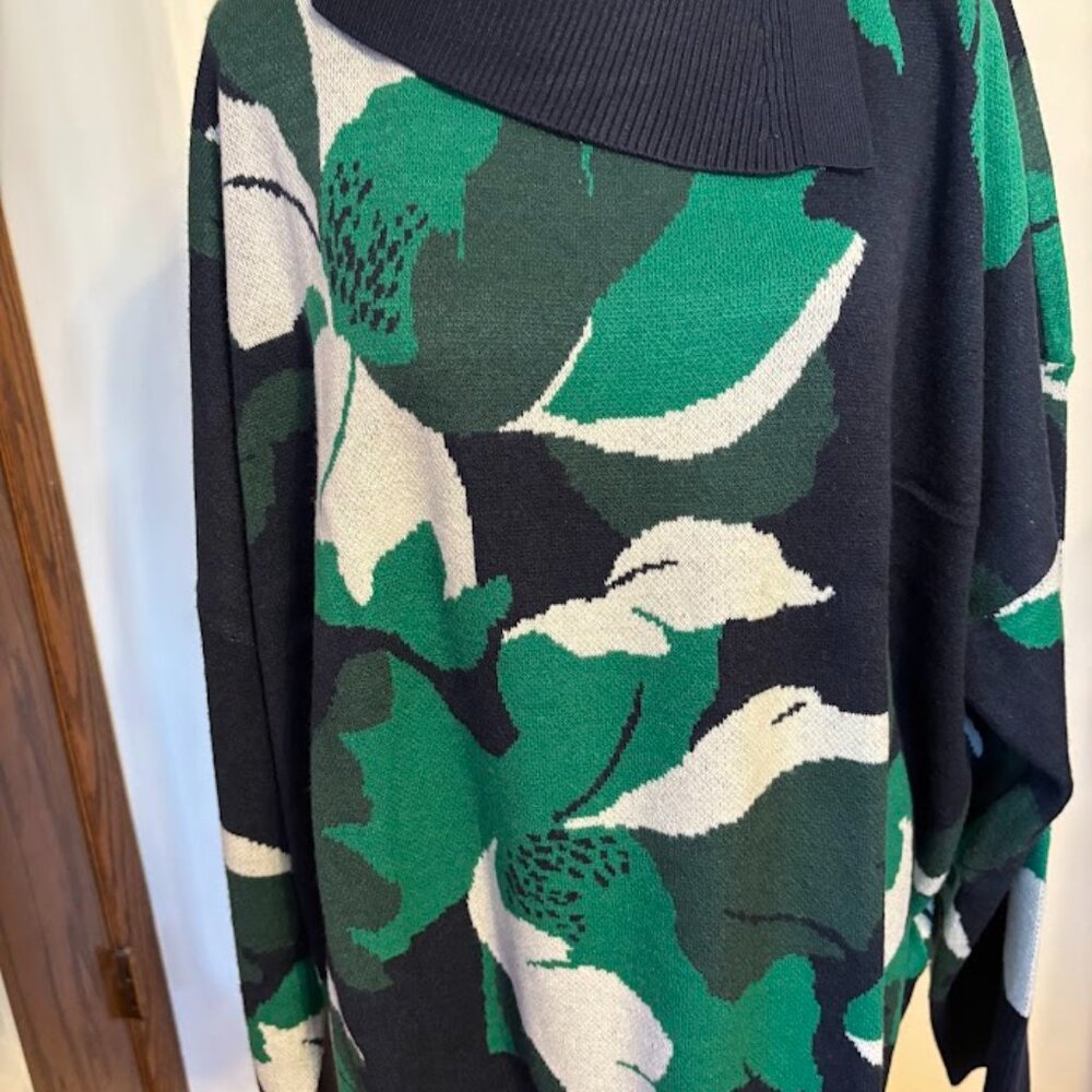 NWT LIZ CLAIBORNE Women's Long Sleeve Floral Pullover Sweater - 3X - Picture 4 of 15
